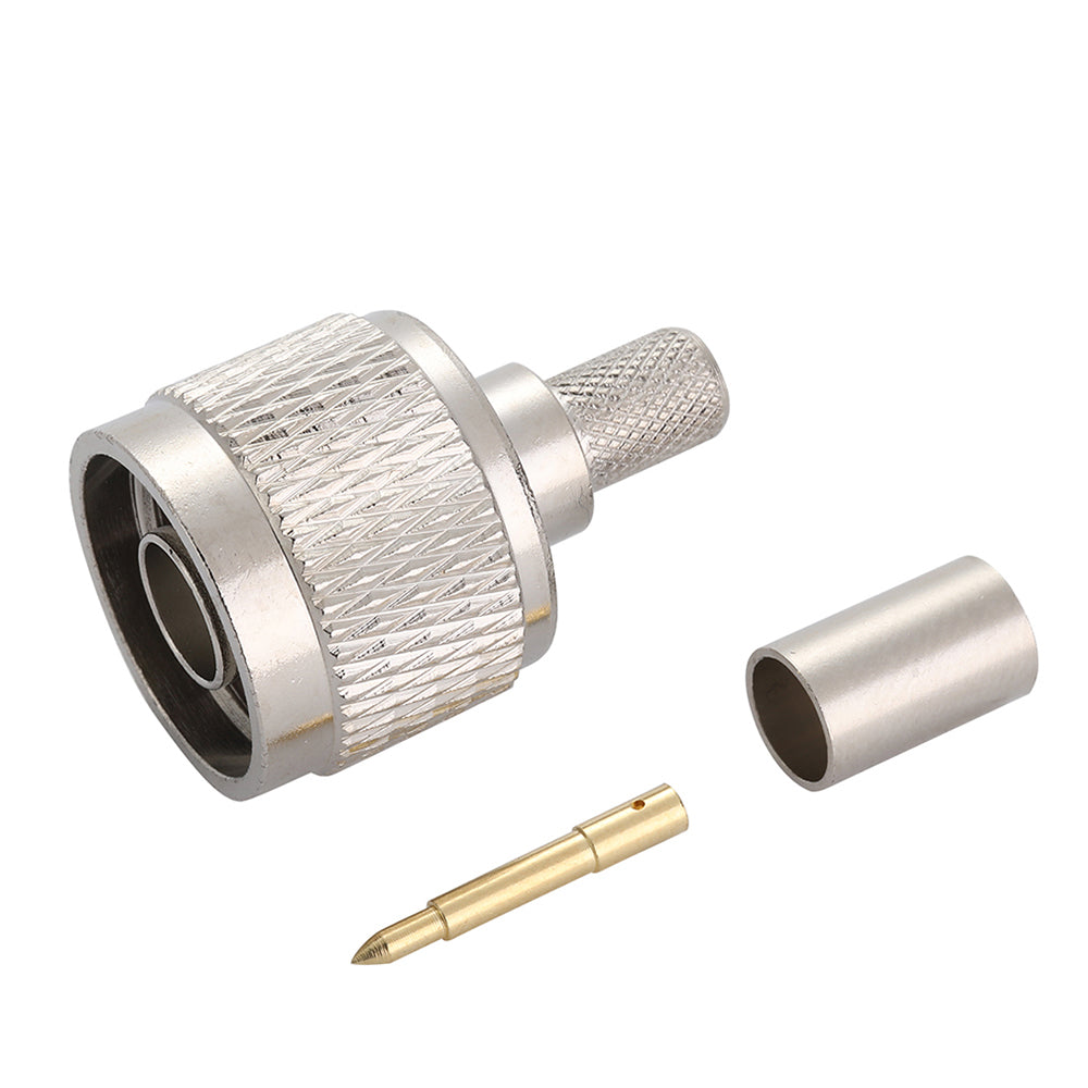 100 PCS N type male CRIMP for Lmr240 cable In Stock (Ship From Houston,TX) - Precisionrf Electronics