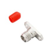 SMA Female 2 Hole 0.500'' DIA Flange Connector Accepts .009'' Pin Dia PR550S09F06 - Precisionrf Electronics