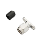 SMA Female 2 Hole 0.500'' Square DIA Flange Connector Accepts .500'' Pin Dia PR551S09F01 - Precisionrf Electronics