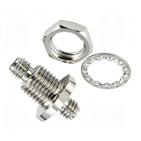 1.0mm Bulkhead Adapter Female to Female VSWR 1.25 110Ghz