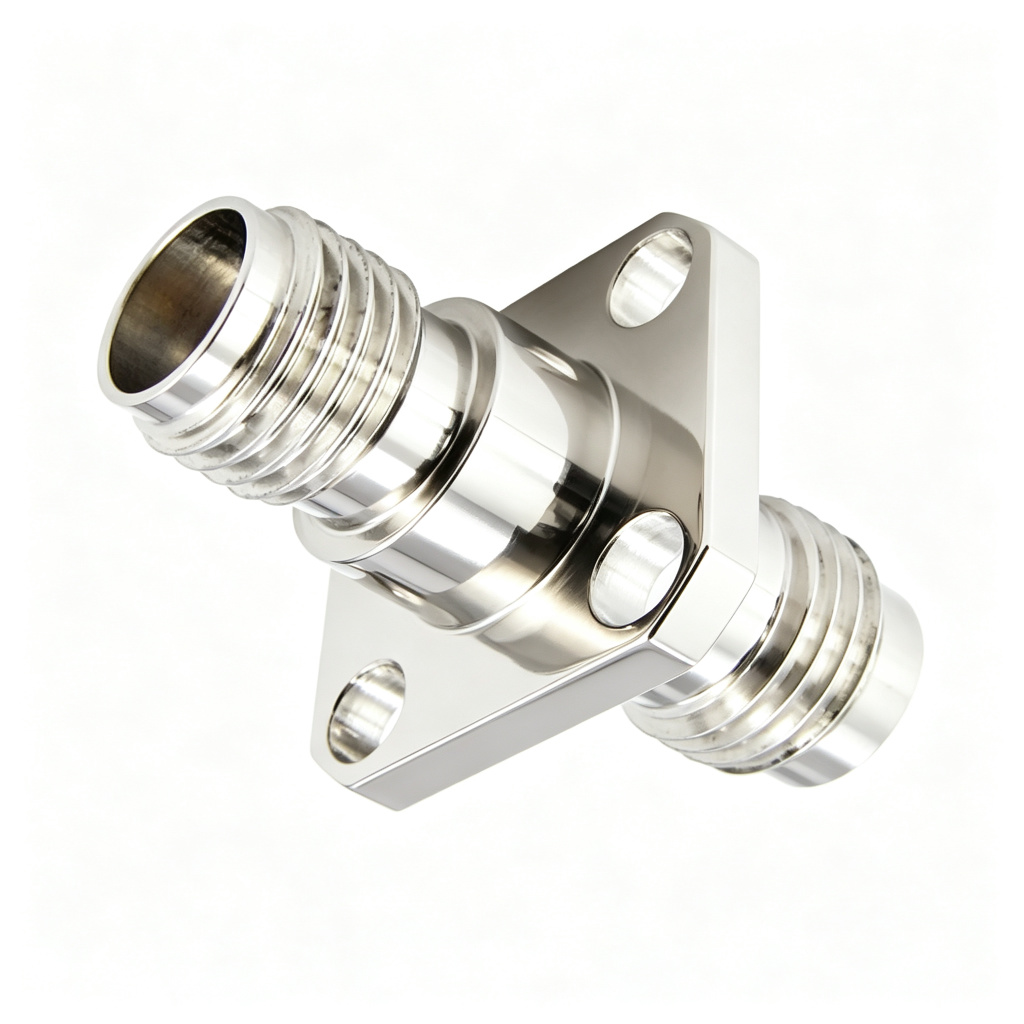 2.92mm Female to 2.4mm Female Flange Adapter VSWR 1.2 40Ghz