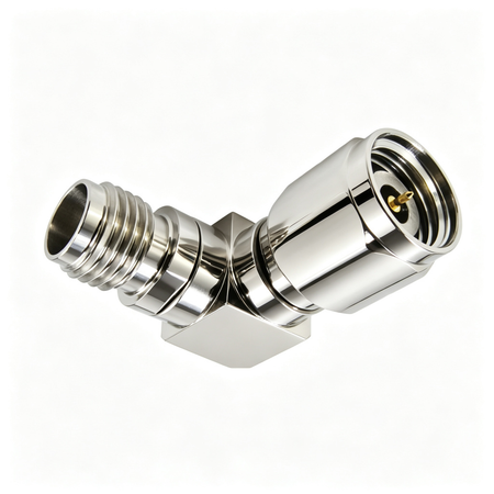 2.92mm Female to 2.4mm Male Adapter Right Angle VSWR 1.2 max 0-40Ghz