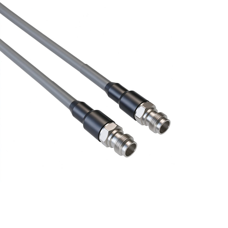 1.85mm Female to Female Cable 67Ghz Flexible  Low Loss Phase Stable PR930